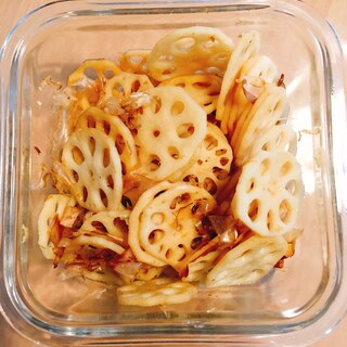 ＊弁当おかず＊れんこんのおかかめんつゆ炒め